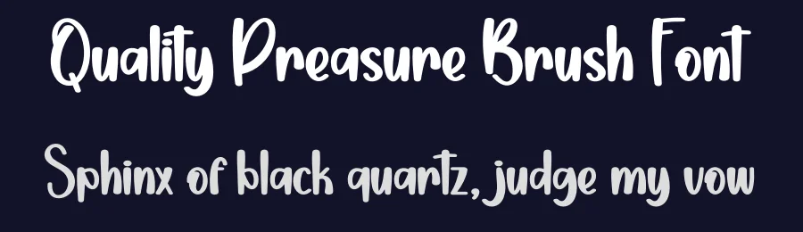 Quality Preasure Brush Font by creativeletter — Script Handwritten Font — thumbnail 2