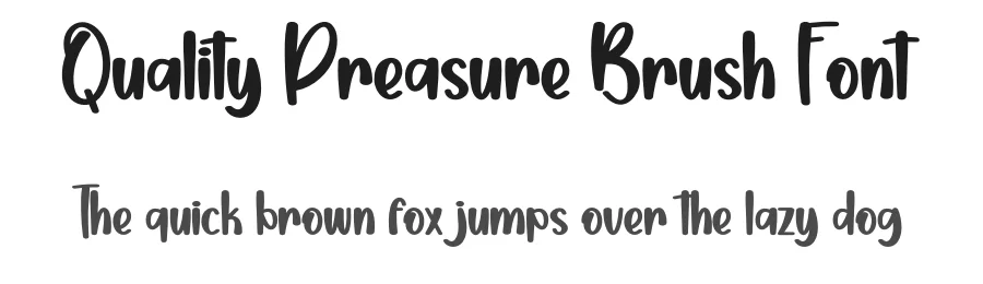 Quality Preasure Brush Font by creativeletter — Script Handwritten Font