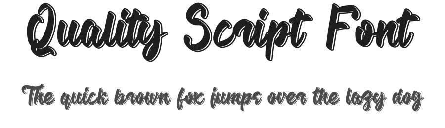Quality Script Font by andikastudio — Script Handwritten Font