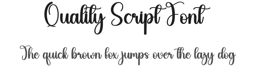 Quality Script Font by creativeletter — Script Handwritten Font