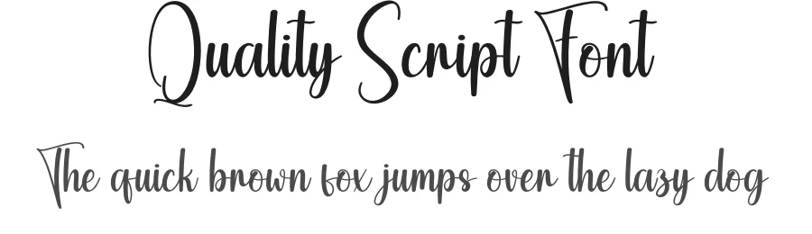 Quality Script Font by andikastudio — Script Handwritten Font