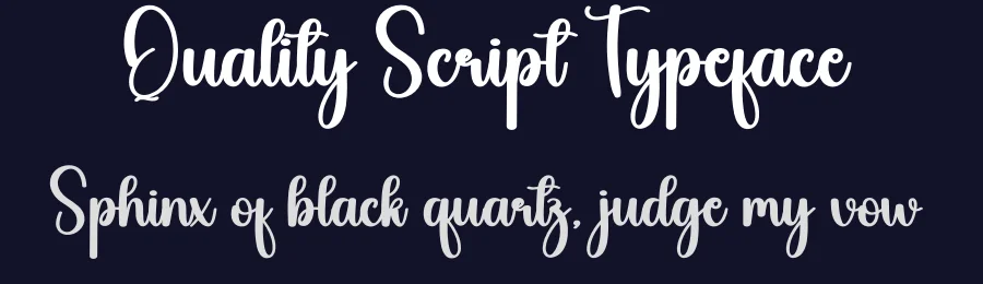 Quality Script Typeface by creativeletter — Script Handwritten Font — thumbnail 2