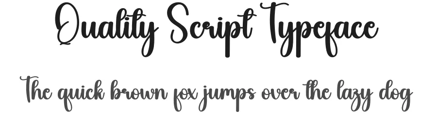 Quality Script Typeface by creativeletter — Script Handwritten Font