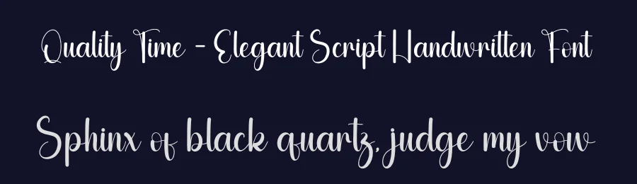 Quality Time – Elegant Script Handwritten Font by andikastudio — Script Handwritten Font — thumbnail 2