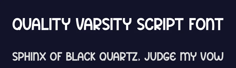 Quality Varsity Script Font by andikastudio — Display Font — thumbnail 2