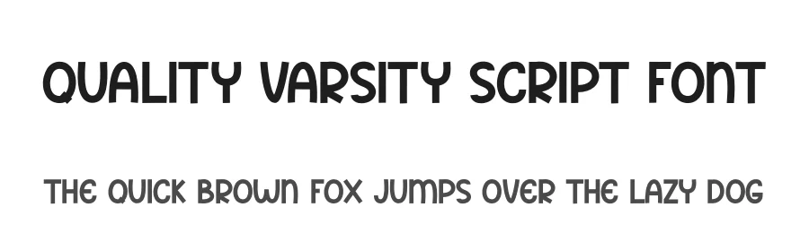 Quality Varsity Script Font by andikastudio — Display Font