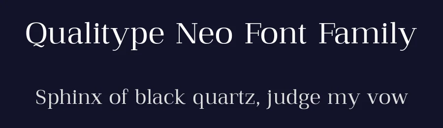 Qualitype Neo Font Family by BUYUKSEL — Serif Font — thumbnail 2