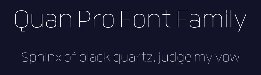 Quan Pro Font Family by Typesketchbook Foundry — Sans Serif Font — thumbnail 2