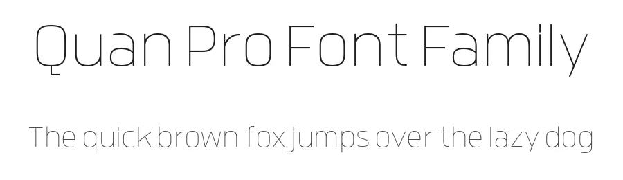 Quan Pro Font Family by Typesketchbook Foundry — Sans Serif Font