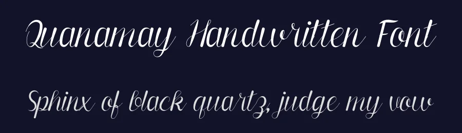 Quanamay Handwritten Font by planetz studio — Script Handwritten Font — thumbnail 2
