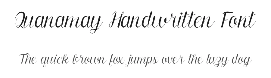 Quanamay Handwritten Font by planetz studio — Script Handwritten Font