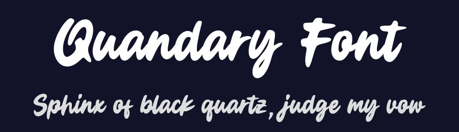 Quandary Font by Alpaprana — Script Handwritten Font — thumbnail 2