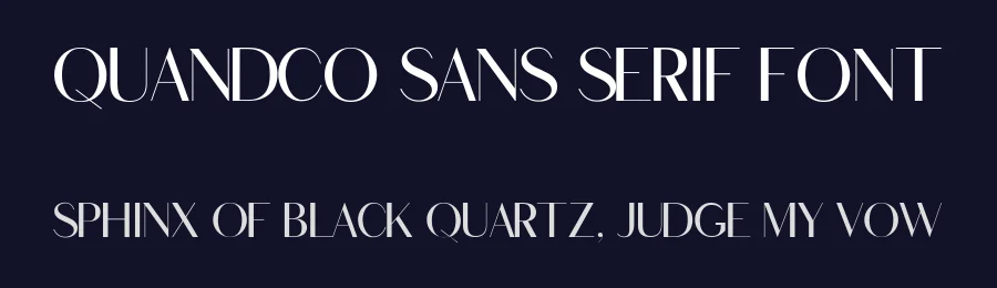 Quandco Sans Serif Font by Gfont — Sans Serif Font — thumbnail 2