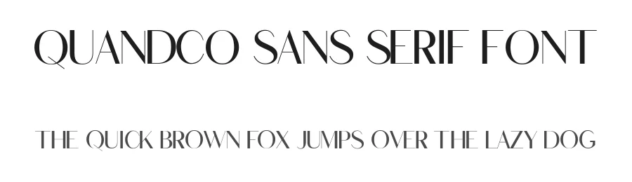 Quandco Sans Serif Font by Gfont — Sans Serif Font