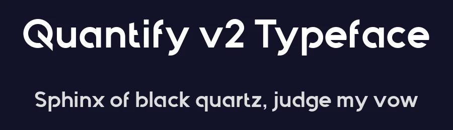 Quantify v2 Typeface by Saidi Alfianor — Sans Serif Font — thumbnail 2