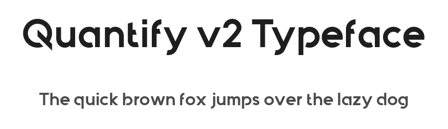 Quantify v2 Typeface by Saidi Alfianor β Sans Serif Font