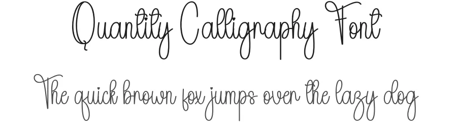 Quantity Calligraphy Font by andikastudio — Script Handwritten Font