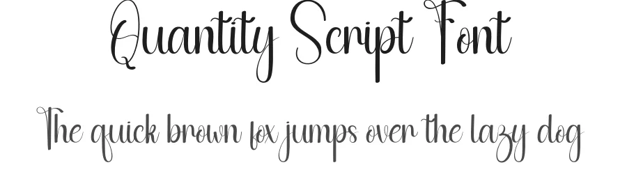 Quantity Script Font by andikastudio — Script Handwritten Font