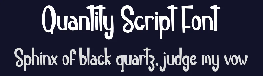 Quantity Script Font by creativeletter — Display Font — thumbnail 2