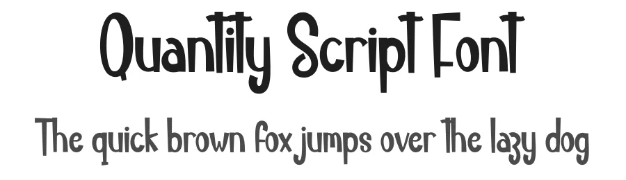 Quantity Script Font by creativeletter — Display Font