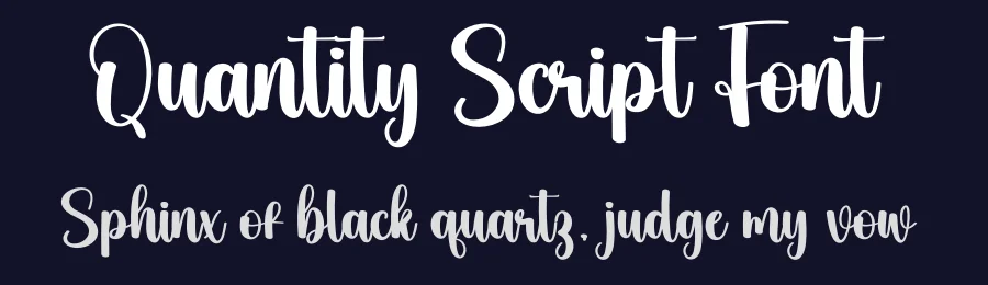 Quantity Script Font by creativeletter — Script Handwritten Font — thumbnail 2