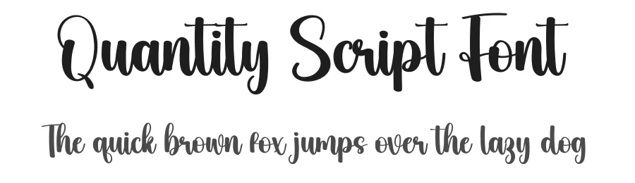 Quantity Script Font by creativeletter — Script Handwritten Font