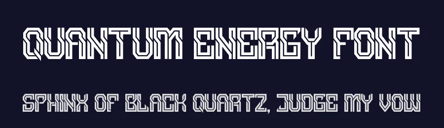 Quantum Energy Font by figuree — Display Font — thumbnail 2