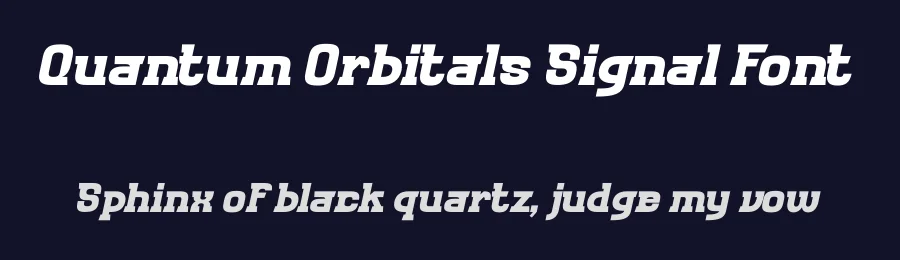 Quantum Orbitals Signal Font by timelesstype.co — Sans Serif Font — thumbnail 2