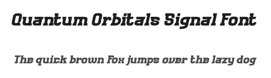 Quantum Orbitals Signal Font by timelesstype.co — Sans Serif Font