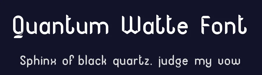 Quantum Watte Font by Rismatype — Display Font — thumbnail 2