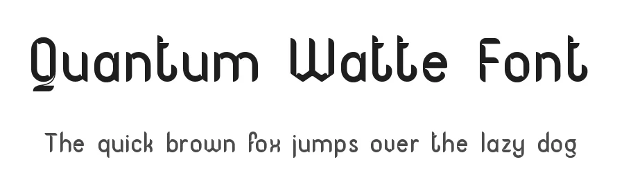 Quantum Watte Font by Rismatype — Display Font