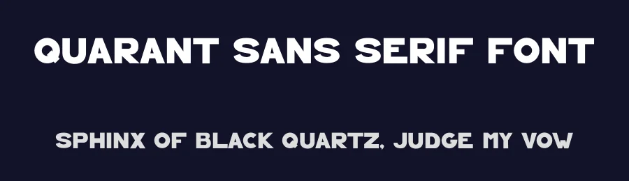 Quarant Sans Serif Font by Hugo Heino — Sans Serif Font — thumbnail 2