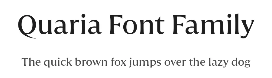 Quaria Font Family by Rene Bieder — Serif Font