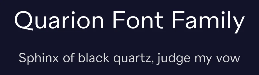 Quarion Font Family by Rene Bieder — Sans Serif Font — thumbnail 2