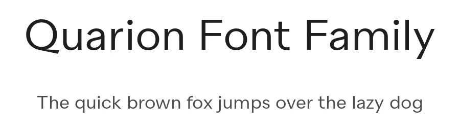Quarion Font Family by Rene Bieder — Sans Serif Font