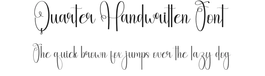 Quarter Handwritten Font by andikastudio — Script Handwritten Font