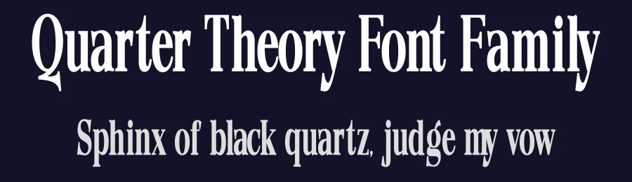 Quarter Theory Font Family by Propertype — Serif Font — thumbnail 2