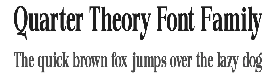 Quarter Theory Font Family by Propertype — Serif Font