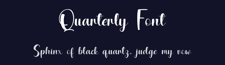 Quarterly Font by rvandtype — Script Handwritten Font — thumbnail 2