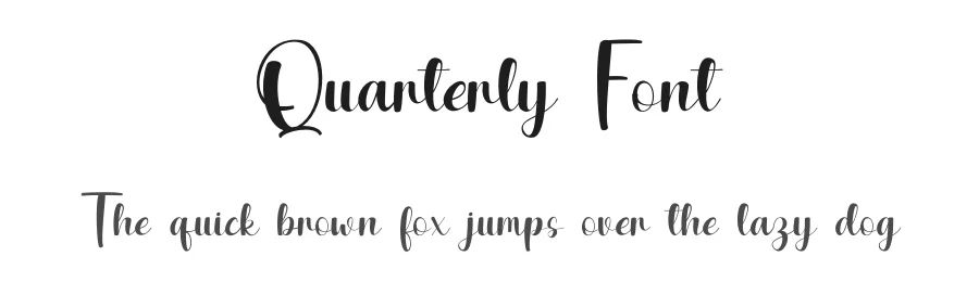 Quarterly Font by rvandtype — Script Handwritten Font
