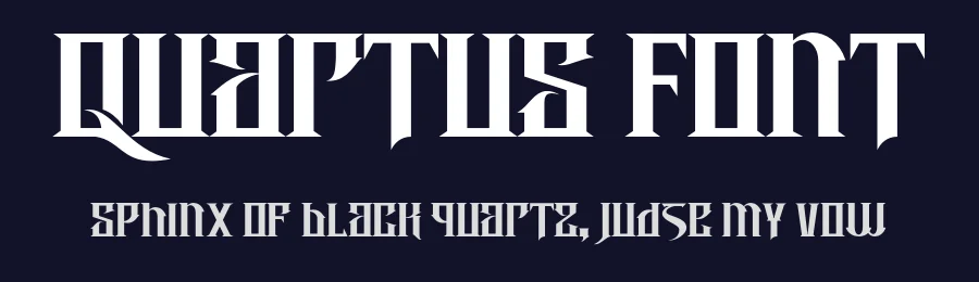 Quartus Font by figuree — Blackletter Font — thumbnail 2