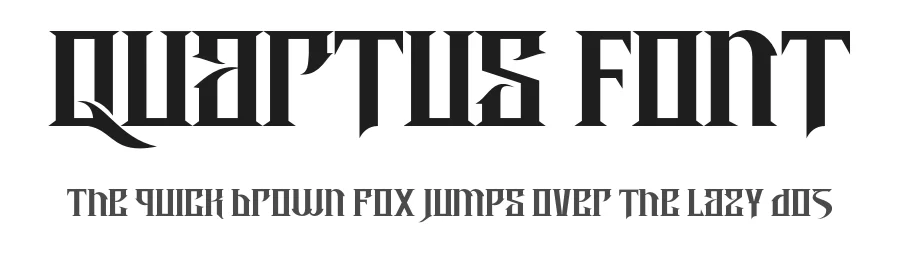Quartus Font by figuree — Blackletter Font
