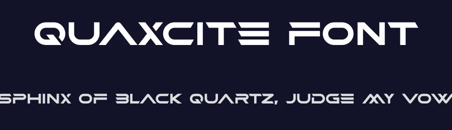 Quaxcite Font by albert_kalingga — Display Font — thumbnail 2