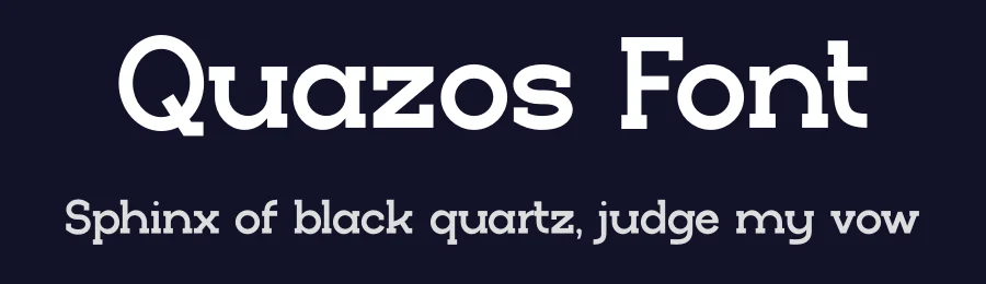Quazos Font by IDEBARENG — Display Font — thumbnail 2