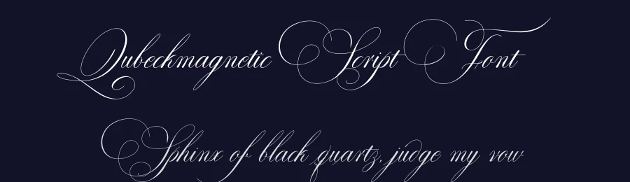 Qubeckmagnetic Script Font by Typeface — Script Handwritten Font — thumbnail 2