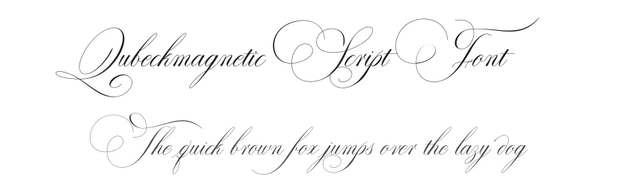 Qubeckmagnetic Script Font by Typeface — Script Handwritten Font