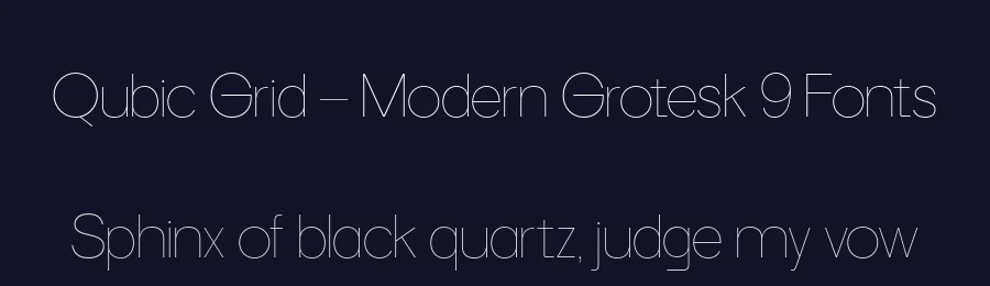 Qubic Grid – Modern Grotesk 9 Fonts by Casloop Studio — Decorative Font — thumbnail 2