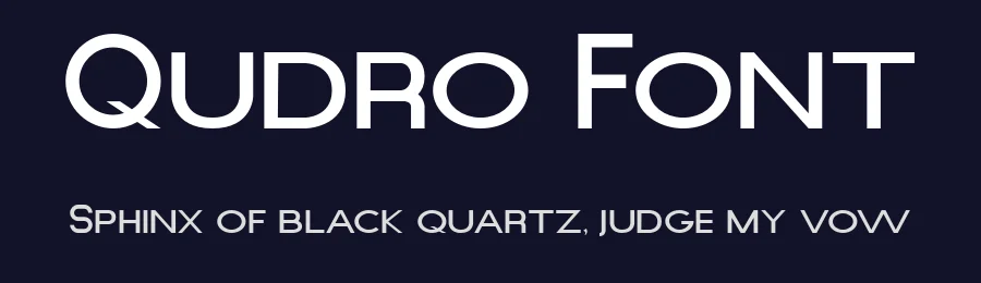 Qudro Font by Irfan Hidayat — Sans Serif Font — thumbnail 2