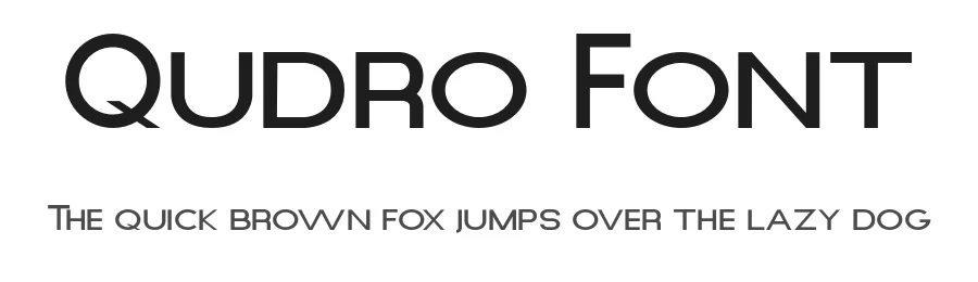 Qudro Font by Irfan Hidayat — Sans Serif Font