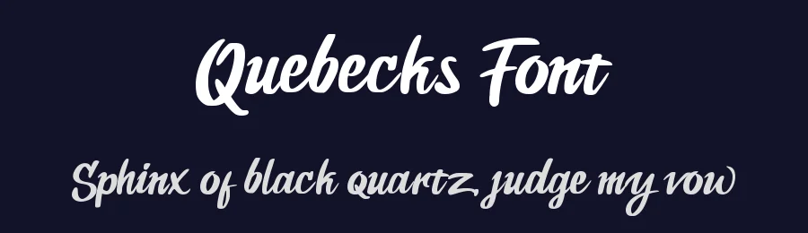 Quebecks Font by fourtypestd — Script Handwritten Font — thumbnail 2